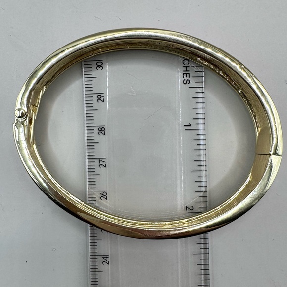 RJ Graziano 3 Piece Enamel Bracelet Earring Set Pink Gold Statement Jewelry NWT - Picture 10 of 11